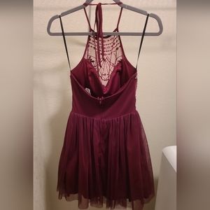 Burgundy homecoming dress